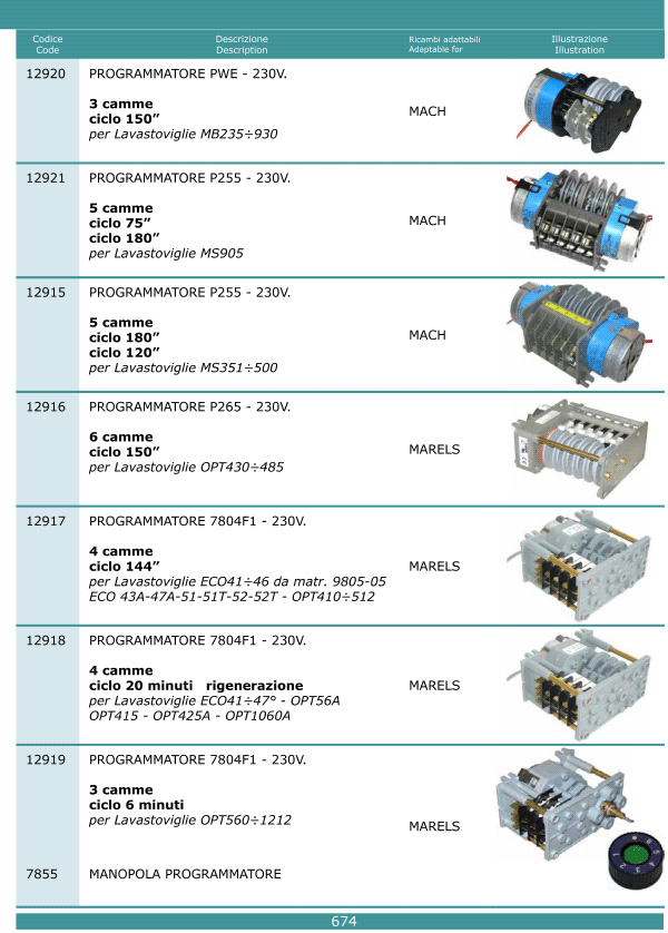 Programmatori timer 674