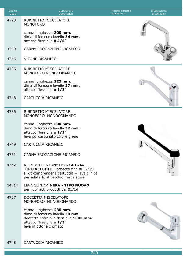 Rubinetti grandi impianti 740
