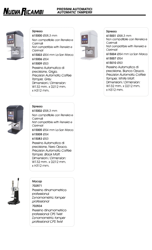 Automatic Tampers 
